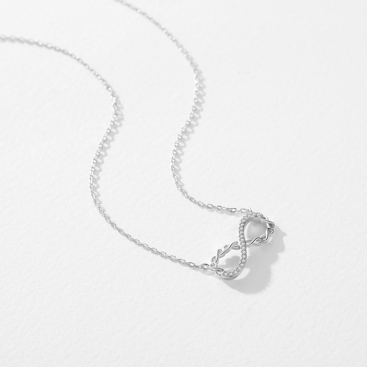 Women’s Infinity Necklace in 925 Sterling Silver