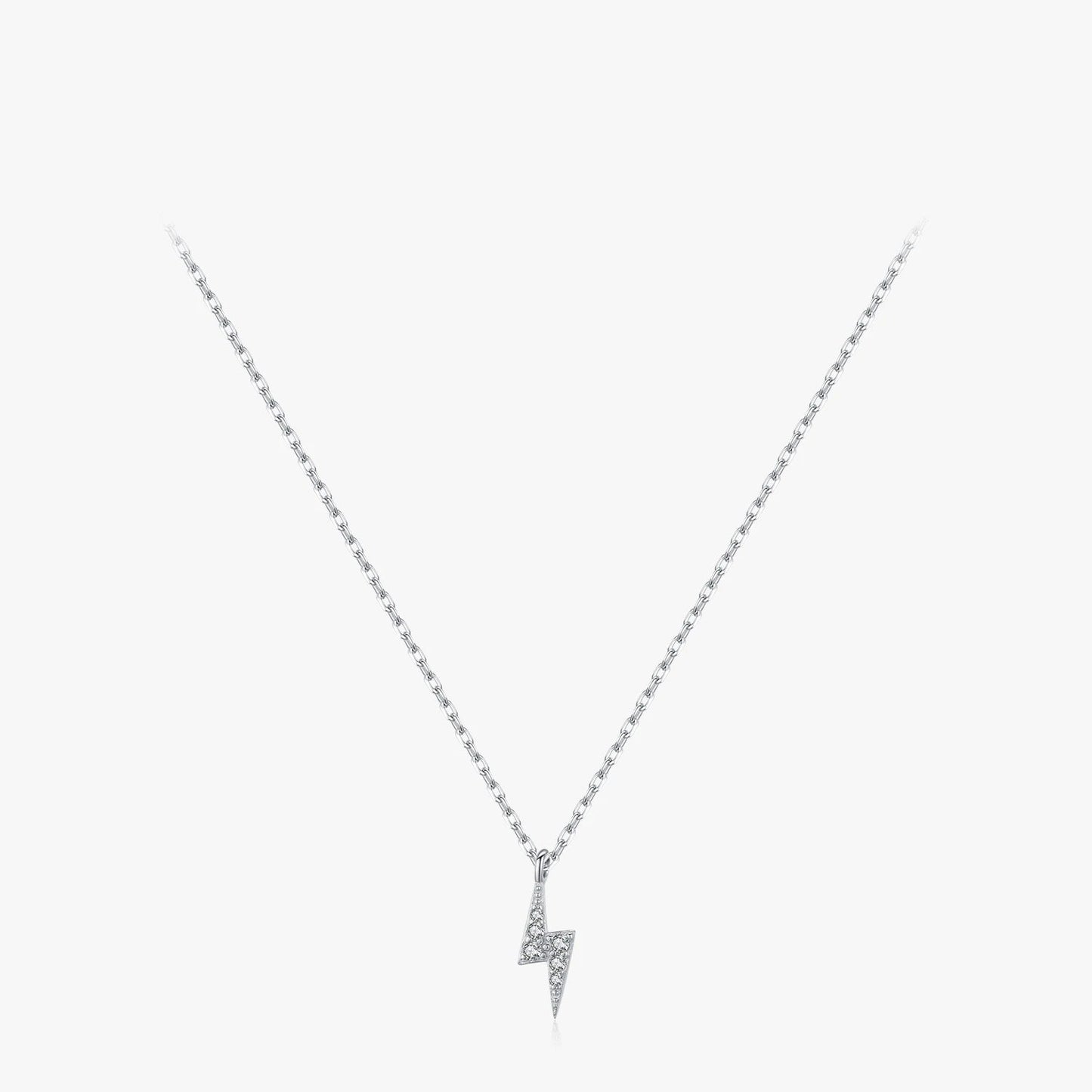 Women’s Lightning Bolt Necklace in 925 Sterling Silver