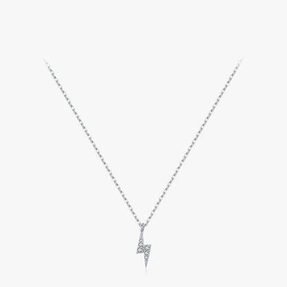 Women’s Lightning Bolt Necklace in 925 Sterling Silver