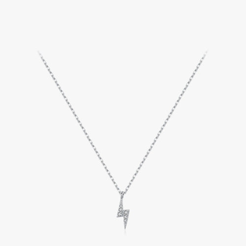 Women’s Lightning Bolt Necklace in 925 Sterling Silver