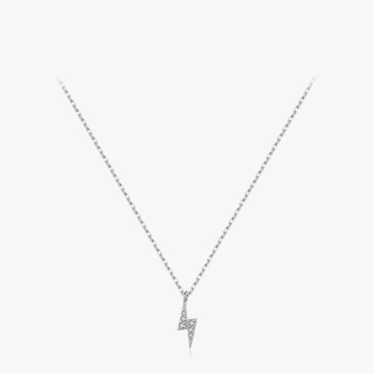 Women’s Lightning Bolt Necklace in 925 Sterling Silver