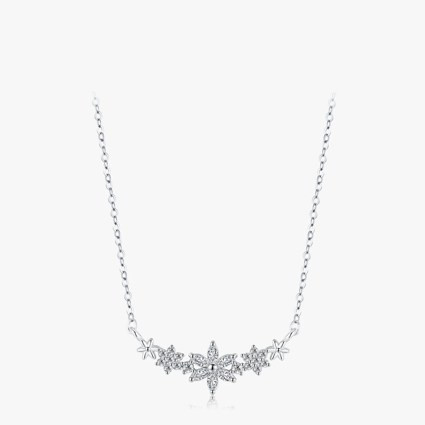 Women’s Star Necklace in 925 Sterling Silver