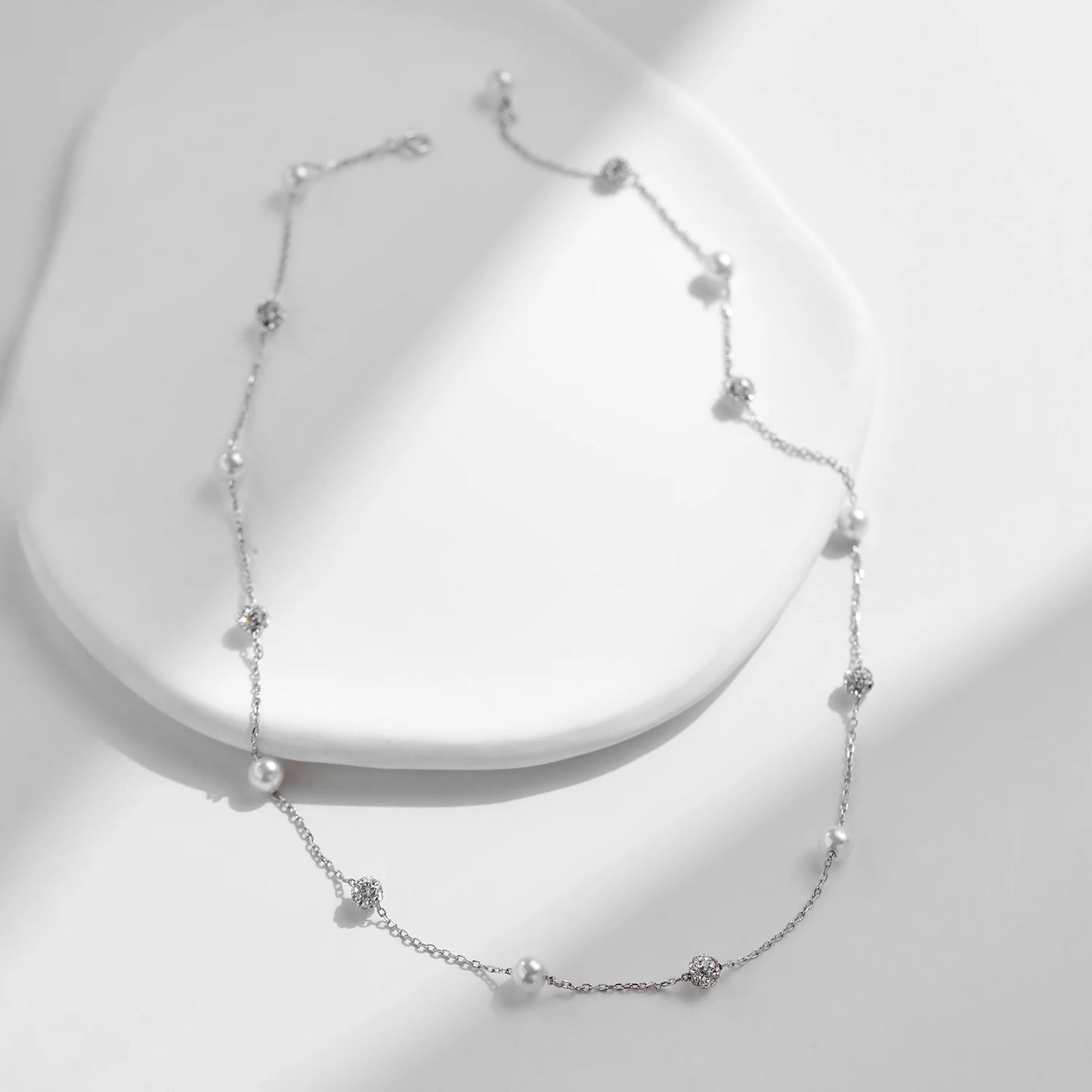 Women’s Geometric Necklace in 925 Sterling Silver
