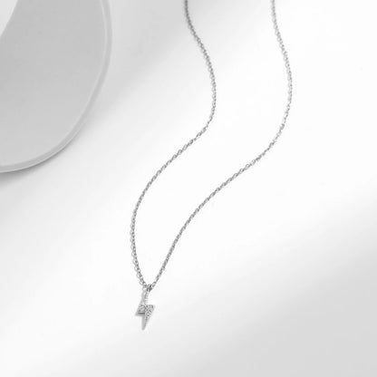 Women’s Lightning Bolt Necklace in 925 Sterling Silver
