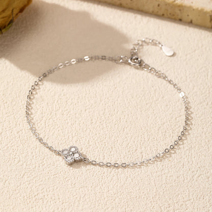Women’s Flower Bracelet in 925 Sterling Silver