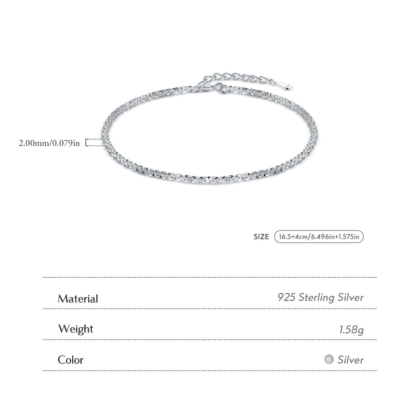 Women’s Riviera Bracelet in 925 Sterling Silver