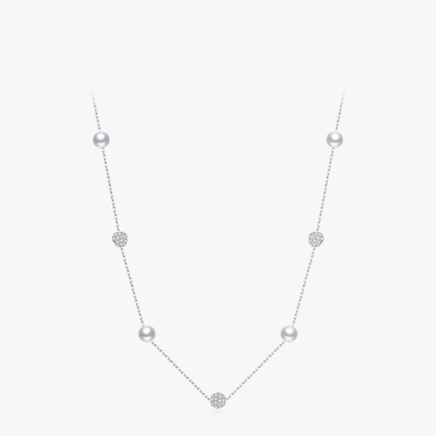 Women’s Geometric Necklace in 925 Sterling Silver