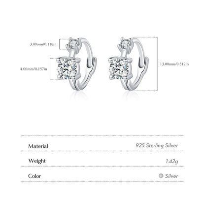 Women’s Hoop Earrings in 925 Sterling Silver