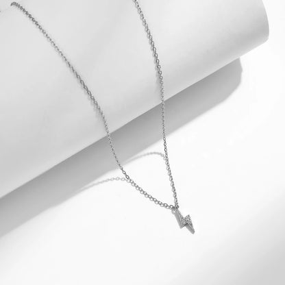 Women’s Lightning Bolt Necklace in 925 Sterling Silver