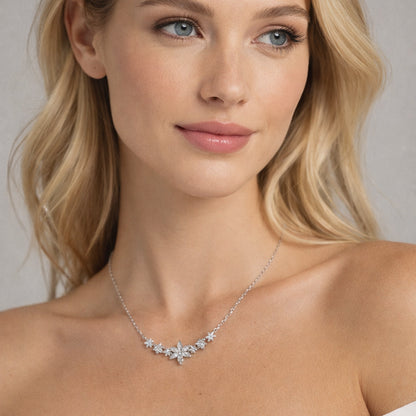 Women’s Star Necklace in 925 Sterling Silver